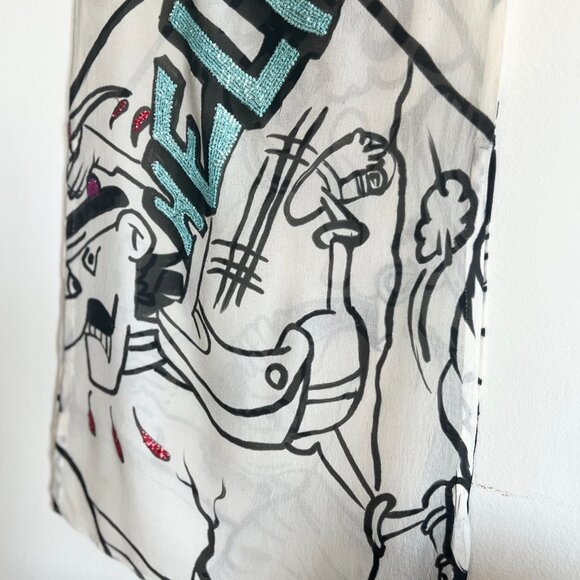 "Fish Fry" see through dress / Size XS-S - Picture 3 of 10